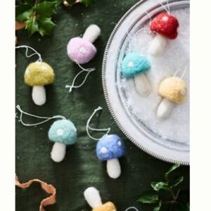 Felted mushroom set/ 8 Terrain